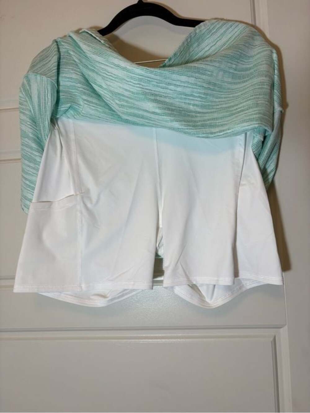 Talbots Mint and White Plaid Circle Skirt - Picture 6 of 6